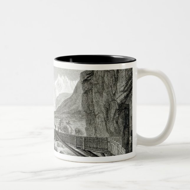Tasse 2 Couleurs Mont Blanc des bains de St Didier (Droit)