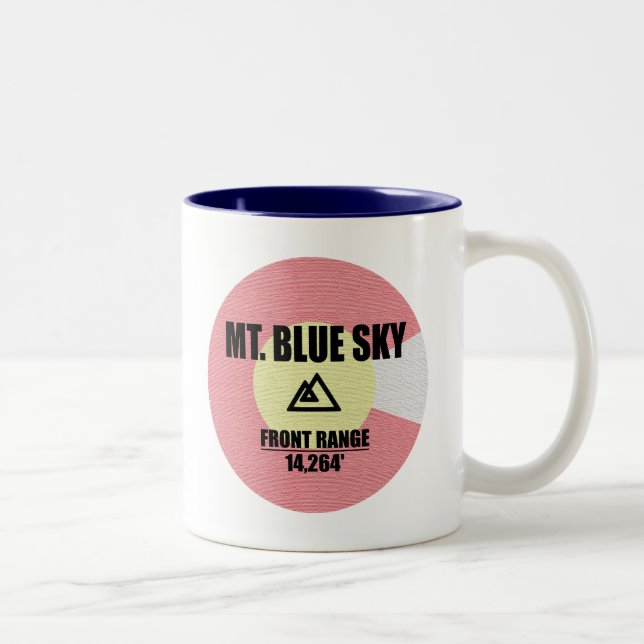 Tasse 2 Couleurs Mont Blue Sky Colorado (Droit)
