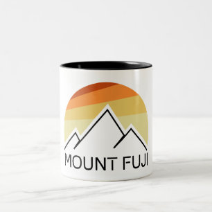 Tasse 2 Couleurs Mont Fuji Japon Rétro