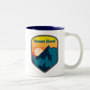 Tasse 2 Couleurs Mont Hood Oregon Lever du soleil