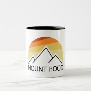 Tasse 2 Couleurs Mont Hood Oregon Rétro
