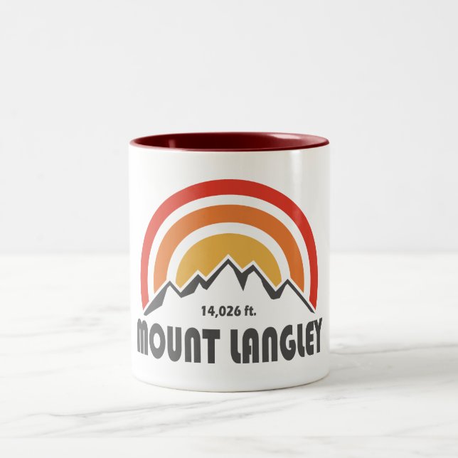 Tasse 2 Couleurs Mont Langley Californie (Centre)