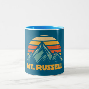 Tasse 2 Couleurs Mont Russell Californie Turquoise Rétro