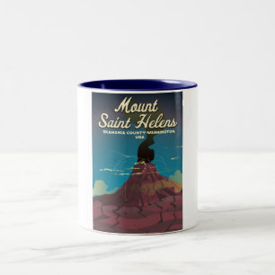 Tasse 2 Couleurs Mont Saint Helens Washington États-Unis