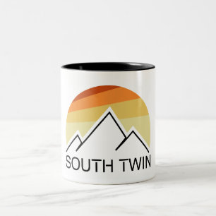 Tasse 2 Couleurs Mont South Twin New Hampshire Rétro