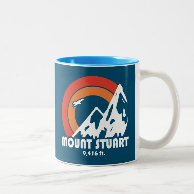 Tasse 2 Couleurs Mont Stuart Washington Sun Eagle (Droit)