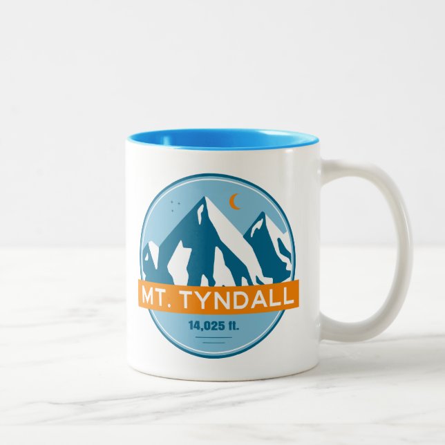 Tasse 2 Couleurs Mont Tyndall Californie Stars Moon (Droit)