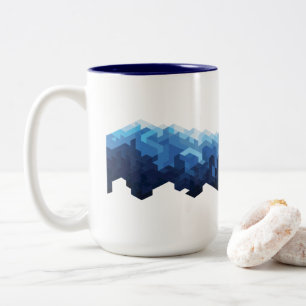 Tasse 2 Couleurs Montagne des neiges