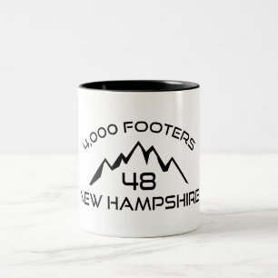 Tasse 2 Couleurs Montagne New Hampshire 4000 pieds