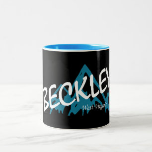 Tasse 2 Couleurs Montagnes de Beckley Virginie-Occidentale