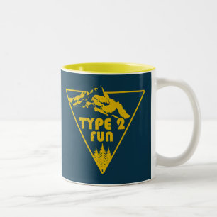 Tasse 2 Couleurs Montagnes de Fun de type 2