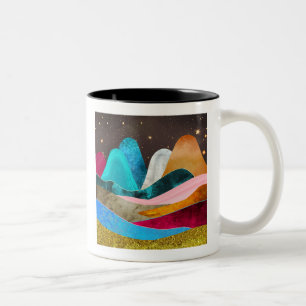 Tasse 2 Couleurs Montagnes de l'espace