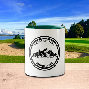 Tasse 2 Couleurs Montagnes et Pins Entreprise
