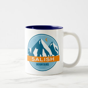 Tasse 2 Couleurs Montagnes Salish Montana