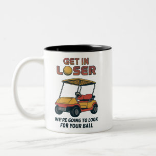 Tasse 2 Couleurs Monte dans la voiture loser Vintage drôle chariot 