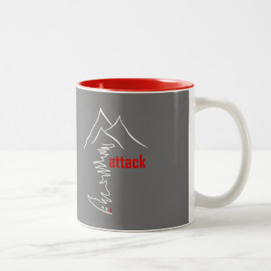 Tasse 2 Couleurs Montée en vélo, Attaque