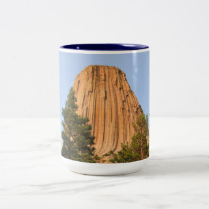 Tasse 2 Couleurs Monument national de tour de diables, Wyoming