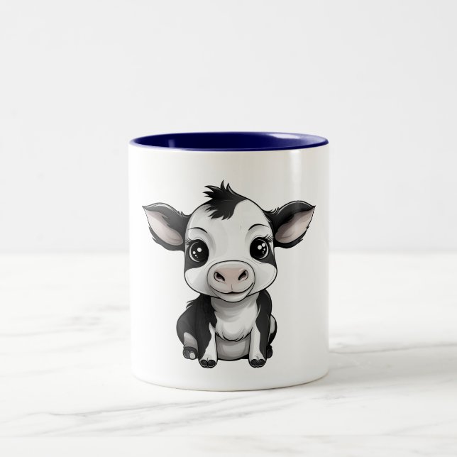 Tasse 2 Couleurs ☕ 🐄 "Moo-ment of Zen" 🐄 de vaches ☕ (Centre)