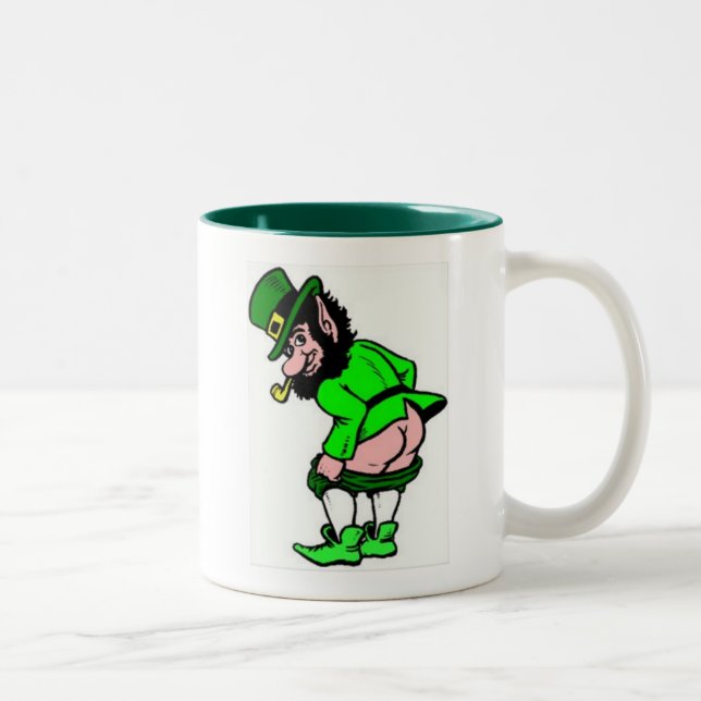 Tasse 2 Couleurs Mooning Leprechaun (Droit)