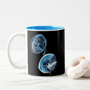 Tasse 2 Couleurs MoonJellyfish aquarelle art