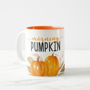Tasse 2 Couleurs MORNING CITROUILLE Orange Fall Foliing