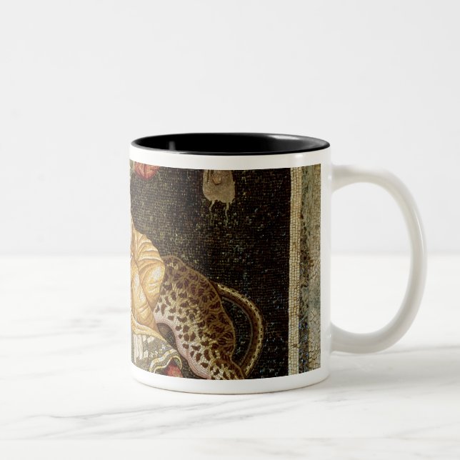Tasse 2 Couleurs Mosaïque de Dionysus montant une ANNONCE du (Droit)