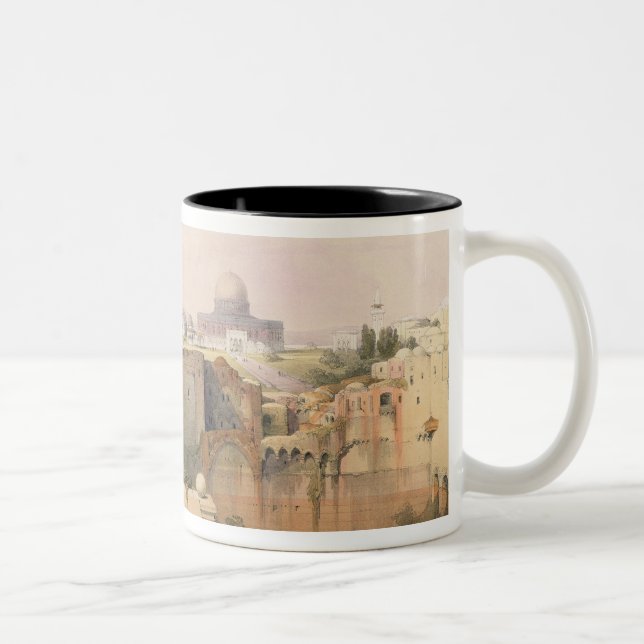 Tasse 2 Couleurs Mosquée d'Omar montrant le site du temple (Droit)