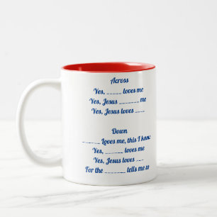 Tasse 2 Couleurs Mot-croisé