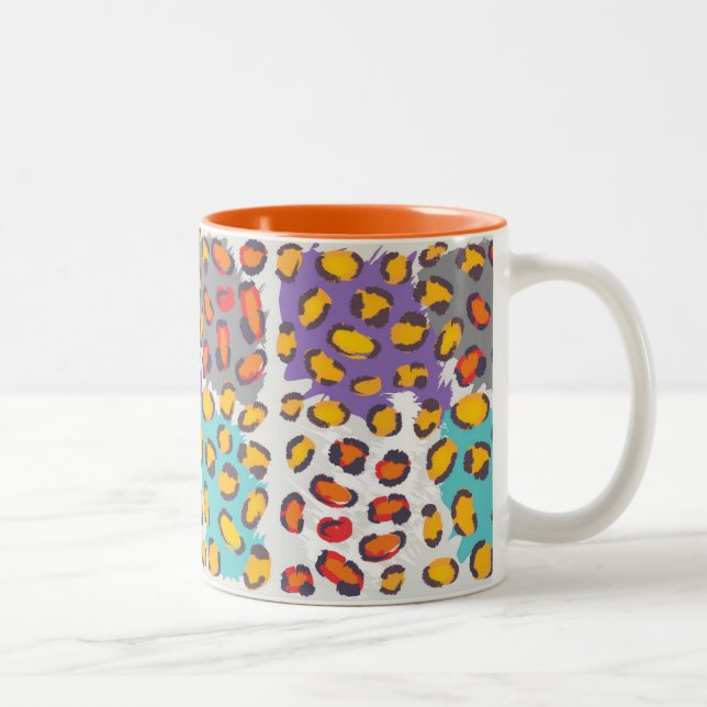 Tasse 2 Couleurs Motif animal de faune (Droit)