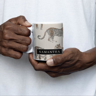 Tasse 2 Couleurs Motif animal sauvage de la Jungle Leopard
