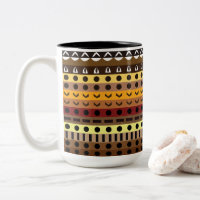Motif Art Déco Tribal Coloré