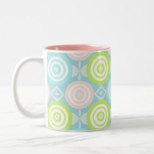 Tasse 2 Couleurs Motif Baby Boho avec Cercles