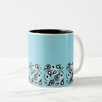 Motif Blue Paisley - Design textile d'ornement