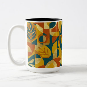 Tasse 2 Couleurs Motif botanique