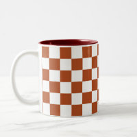 Motif Brown blanc À damiers chèque
