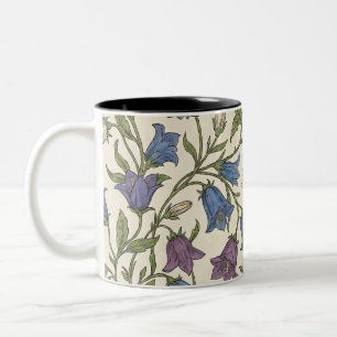 Tasse 2 Couleurs Motif Campanule Bleue - Florale Botanique Esthétiq