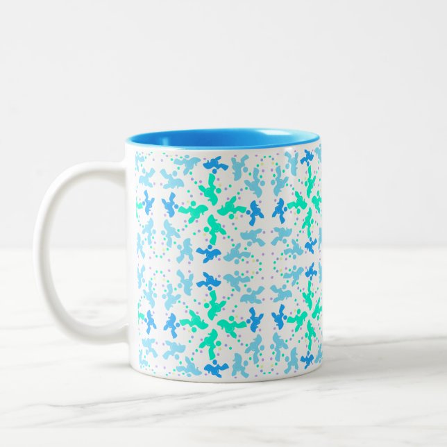 Tasse 2 Couleurs Motif Caniche (Gauche)