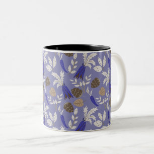 Tasse 2 Couleurs Motif Carottes Et Nutriments Bleus