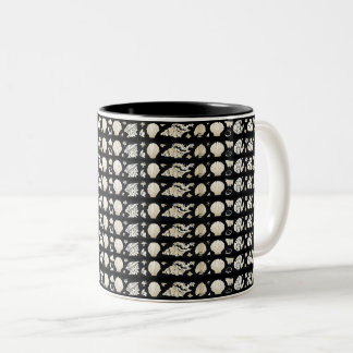 Tasse 2 Couleurs Motif Coquillages Côtiers