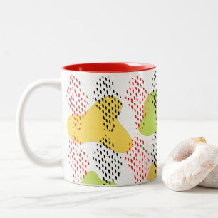 Tasse 2 Couleurs Motif d'aquarelle Abstrait moderne