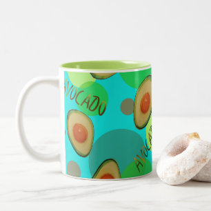Tasse 2 Couleurs Motif d'avocat frais et amusant