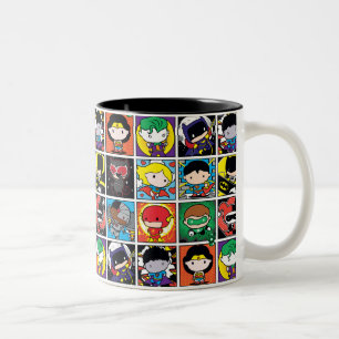 Tasse 2 Couleurs Motif de caractères de la Ligue de justice de Chib