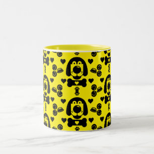 Tasse 2 Couleurs Motif de chien