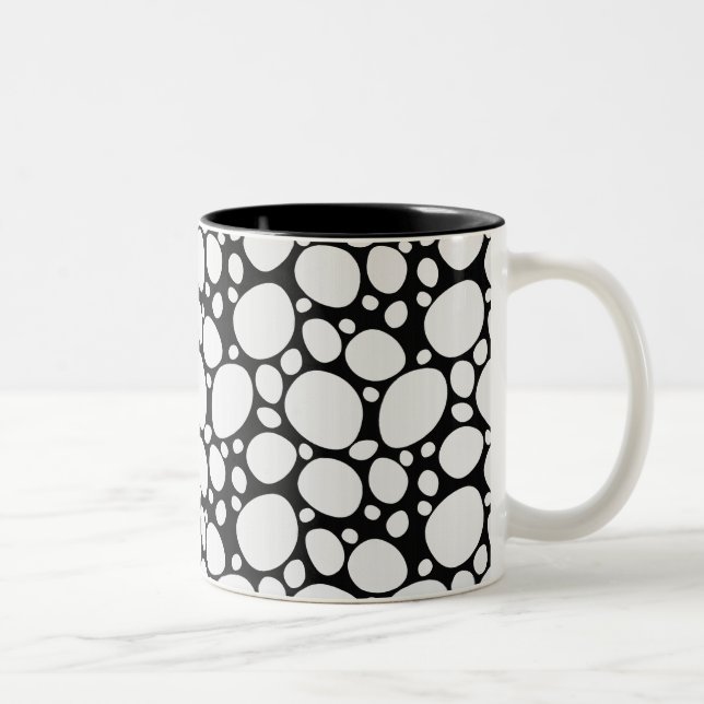 Tasse 2 Couleurs Motif de chien dalmate (Droit)