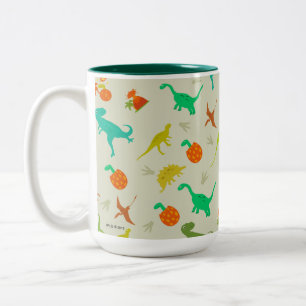 Tasse 2 Couleurs Motif de dinosaures