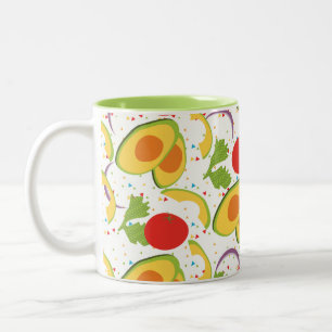 Tasse 2 Couleurs Motif de la salade de tomate Avocado