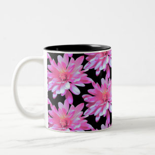 Tasse 2 Couleurs Motif de marguerite rose, fleurs roses