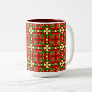Tasse 2 Couleurs Motif de Noël