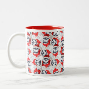 Tasse 2 Couleurs Motif de Noël drôle de Husky sibérien