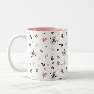 Tasse 2 Couleurs Motif de Noël mignon